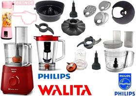 Multiprocessador 220v com 16 Itens com 2 Anos Garantia de 600w com cortesia blender pink