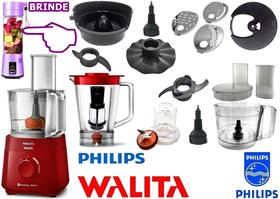Multiprocessador 220v com 16 Itens com 2 Anos Garantia de 600w com cortesia blender roxo