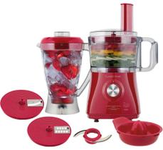 Multiprocessador 3X1 800W Classic Home 4 Velocidades Luxx Red 220V Multiprocessador 3X1 800W Classic Home 4 Velocidades Luxx Red 220V