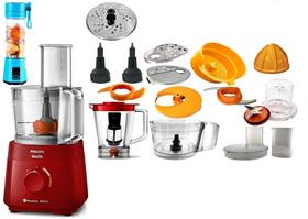 Multiprocessador 600w 220V Com 18 Itens 2 Anos Garantia Com Cortesia Blender Azul