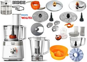 Multiprocessador Branco de 1000w 220v com 2 Anos Garantia RI7303/00 com 21 Itens