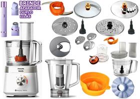 Multiprocessador branco de 1000w com 2 Anos Garantia RI7301/01 127v com 21 Itens