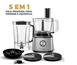 Multiprocessador britania 5 em 1 bmp2000 1300w cor prateado 127v - Britânia