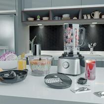 Multiprocessador Britânia 5 em 1 BMP2000 1300W Prateado