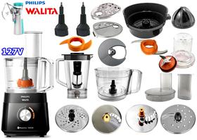 Multiprocessador de 1000w 127v com 21 Itens com 2 Anos Garantia cortesia nebulizador portátil