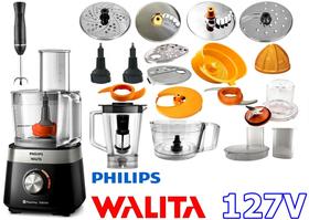 Multiprocessador de 127v por 1000w com 2 Anos Garantia com 21 Itens cortesia mixer preto 400w 127v
