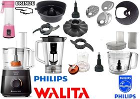Multiprocessador de 127v por 600w com 16 Itens com 2 Anos Garantia com blender pink