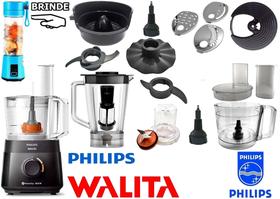 Multiprocessador de 220v por 600w com 16 Itens com 2 Anos Garantia com blender azul