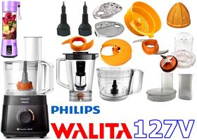 Multiprocessador de 600w de 127v contendo 17 Itens com 2 Anos Garantia com cortesia blender roxo