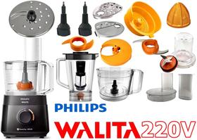 Multiprocessador de 600w de 220v contendo 18 Itens com 2 Anos Garantia com disco inox fatiador 2,4mm