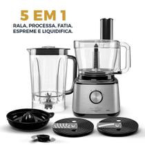 Multiprocessador de Alimentos Britânia 1300W 5 em 1 - Prata