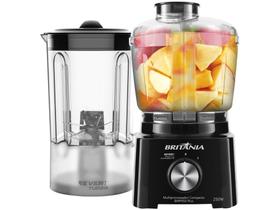 Multiprocessador de Alimentos Britânia Preto - Compacto BMP950P Plus 2 em 1 250W
