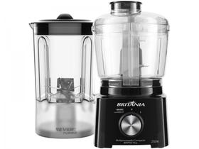 Multiprocessador de Alimentos Britânia Preto - Compacto BMP950P Plus 2 em 1 250W Multiprocessador de Alimentos Britânia Preto - Compacto BMP950P Plus 2 em 1 250W
