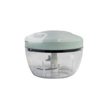 Multiprocessador de alimentos manual em plástico com 3 lâminas 8x13cm