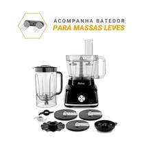 Multiprocessador de Alimentos Philco 1700w 9 em 1 Preto 127v