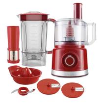 Multiprocessador de Alimentos Philco PMP1500V 5 em 1 Turbo Vermelho 127V