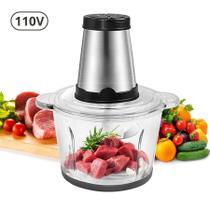 Multiprocessador Elétrico 2L para Carne e Legumes, Compacto e Potente, 110v