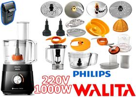 Multiprocessador HR7304/90 220V 1000W com 21 Itens com 2 Anos Garantia cortesia aparador B-max