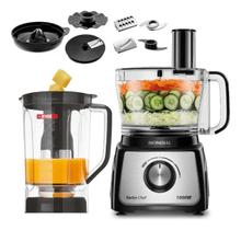 Multiprocessador Mondial Turbo Chef 1000W 5 em 1 MPN01BF com Liquidificador