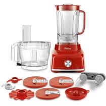 Multiprocessador Philco 9 em 1 com Batedeira 1700W Vermelho Multiprocessador Philco 9 em 1 com Batedeira 1700W Vermelho