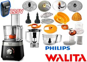 Multiprocessador Philips Walita 1000w 220v com 21 Itens com 2 Anos Garantia cortesia aparador B-max