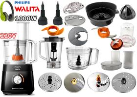 MULTIPROCESSADOR PHILIPS WALITA Com 2 Anos Garantia 21 Itens 1000w 220v Cortesia Fone Verde