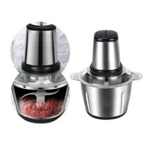 Multiprocessador Potente Processador De Alimentos Triturador Moedor Inox 110V Turbo 3L All in One