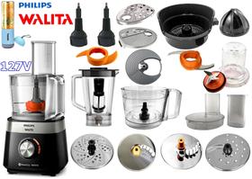 Multiprocessador Ri7303 de 1000w de 127v com 2 Anos Garantia com 21 itens com cortesia mini blender