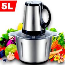 Multiprocessador Triturador De Alimentos Elétrico 5L 110V Processador Picador Multifuncional Moedor