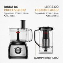 Multiprocessador Turbo Chef 9 Em1 Mondial 1000w Preto127v Multiprocessador Turbo Chef 9 Em1 Mondial 1000w Preto127v