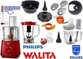 Multiprocessador vermelho 127v com 16 Itens de 600w com 2 Anos Garantia Ri7300