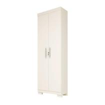 Multiuso 2 Portas com Fechadura 100% MDF Íris Acp Móveis Branco