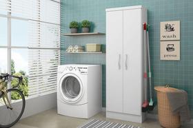 Multiuso 2 Portas Linus - Branco/Branco - Qmovi Multiuso 2 Portas Linus - Branco/Branco - Qmovi
