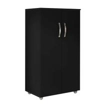 Multiuso 2 Portas Rosana 110cm Preto AJL Móveis