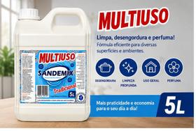 Multiuso 5L Limpa Desengordura Perfuma Alto Rendimento Para Cozinha Banheiro Pisos e Azulejos