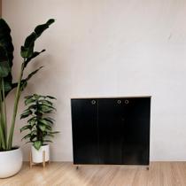 Multiuso amadeirado preto mdf 20cm Multiuso amadeirado preto mdf 20cm