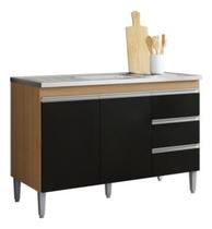 Multiuso Andreia S/tampo 120cm 2 Portas 3 Gavetas