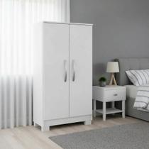 Multiuso Armário 2 Portas Branco Em Mdp Compacto Moderno