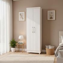 Multiuso Armário Sapateira 2 Portas Branco Lavanderia