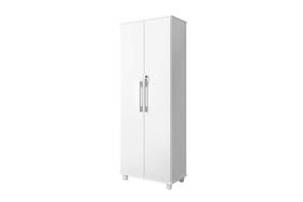 Multiuso / Armário / Sapateira / Organizador MAX 100% MDP 15mm 02 Portas e 06 Reparticões Cor Branco com Chave