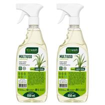 Multiuso Biodegradável Kit 2 Unidades Capim Limão com Citronela 650ml Biowash Limpador Natural Multiuso Biodegradável Kit 2 Unidades Capim Limão com Citronela 650ml Biowash Limpador Natural