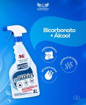 Multiuso com Bicarbonato e Álcool 1L com gatilho GUIMARÃES LIMPA TÊNIS