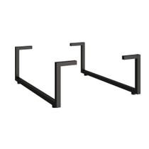 Multiuso de Cozinha Kit 2Un Pés Tubo p/ Balcão Malta 2512 Preto/ Courano Preto - Carraro Multiuso de Cozinha Kit 2Un Pés Tubo p/ Balcão Malta 2512 Preto/ Courano Preto - Carraro