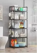 Multiuso De Plastico Prateleira Armazenamento Móvel Organizadora De Banheiro Cozinha de 5 Andares