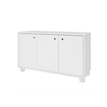 Multiuso de Quarto Bebê Balcão Apoio BM 225 3 Portas Branco - BRV