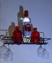 Multiuso Em Ferro Estilo Colonial Preto Adega Vinho