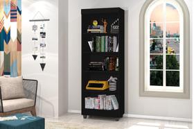 Multiuso / Livreiro ASP Com Prateleiras Organizadoras Cor Preto