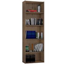 Multiuso Livreiro Tony Nichos 4 Prateleiras Castanho - Bela Móveis Multiuso Livreiro Tony Nichos 4 Prateleiras Castanho - Bela Móveis