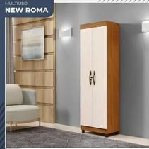 Multiuso New Roma 2 Portas com Chave Benetil Móveis - Cinamomo/Off Multiuso New Roma 2 Portas com Chave Benetil Móveis - Cinamomo/Off