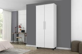 Multiuso / Oraganizador Super2 Portas Com Prateleiras Internas Móveis Com Puxadores em Madeira Cor Branco Multiuso / Oraganizador Super2 Portas Com Prateleiras Internas Móveis Com Puxadores em Madeira Cor Branco